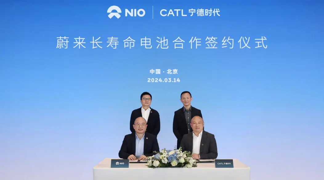 NIO Signs Deal with CATL to Jointly Develop Long-life Batteries