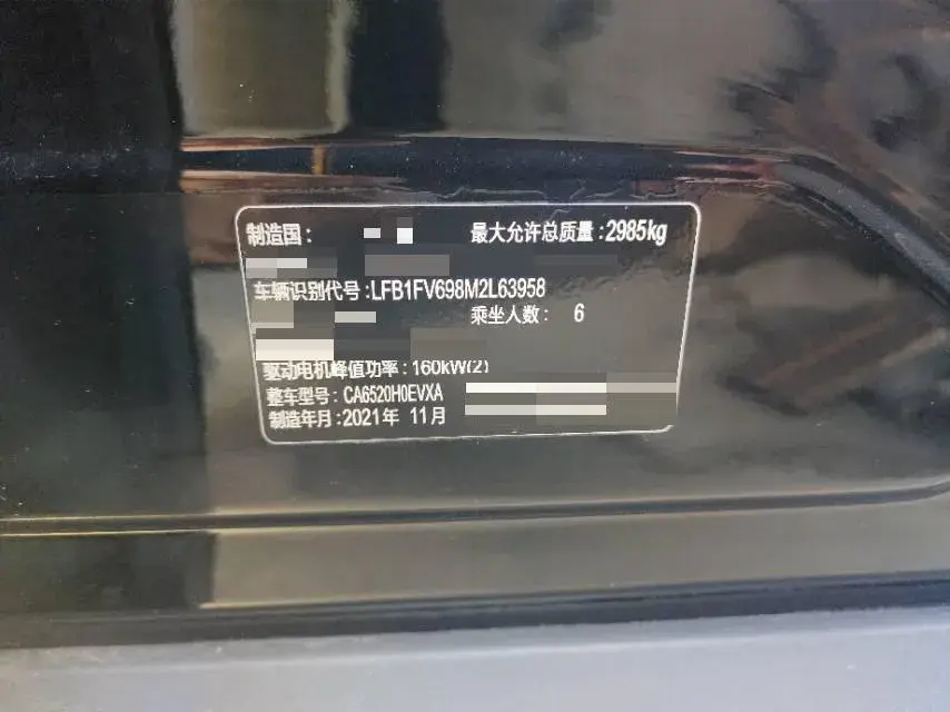 2021 HONGQI E-HS9 thumbnail 4