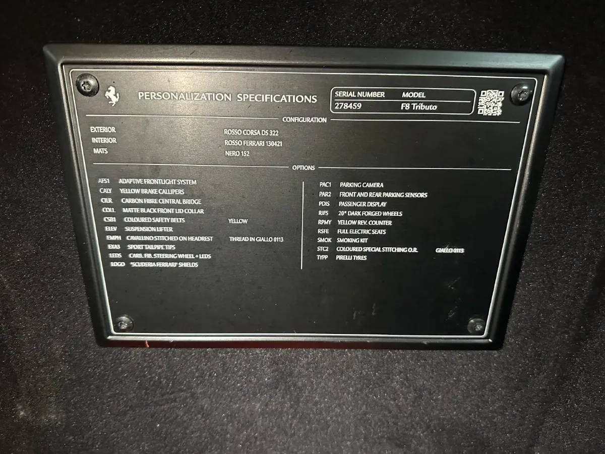 2019 Ferrari F8 3.9T 720HP V8 7DCT,autocango,china used car exporter,china ev exporter,chinese used car exporter,chinese used ev exporter