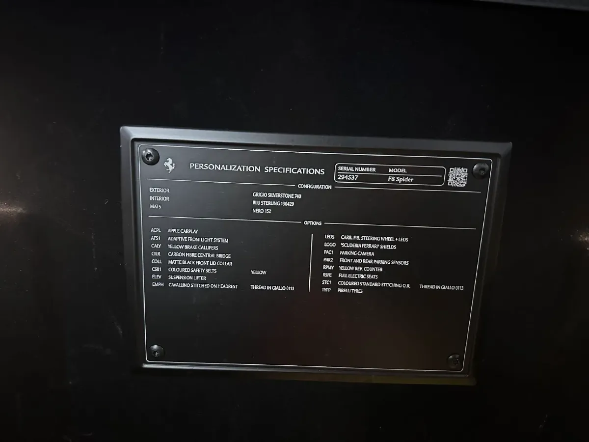 2020 Ferrari F8 3.9T 720HP V8 7DCT,autocango,china used car exporter,china ev exporter,chinese used car exporter,chinese used ev exporter