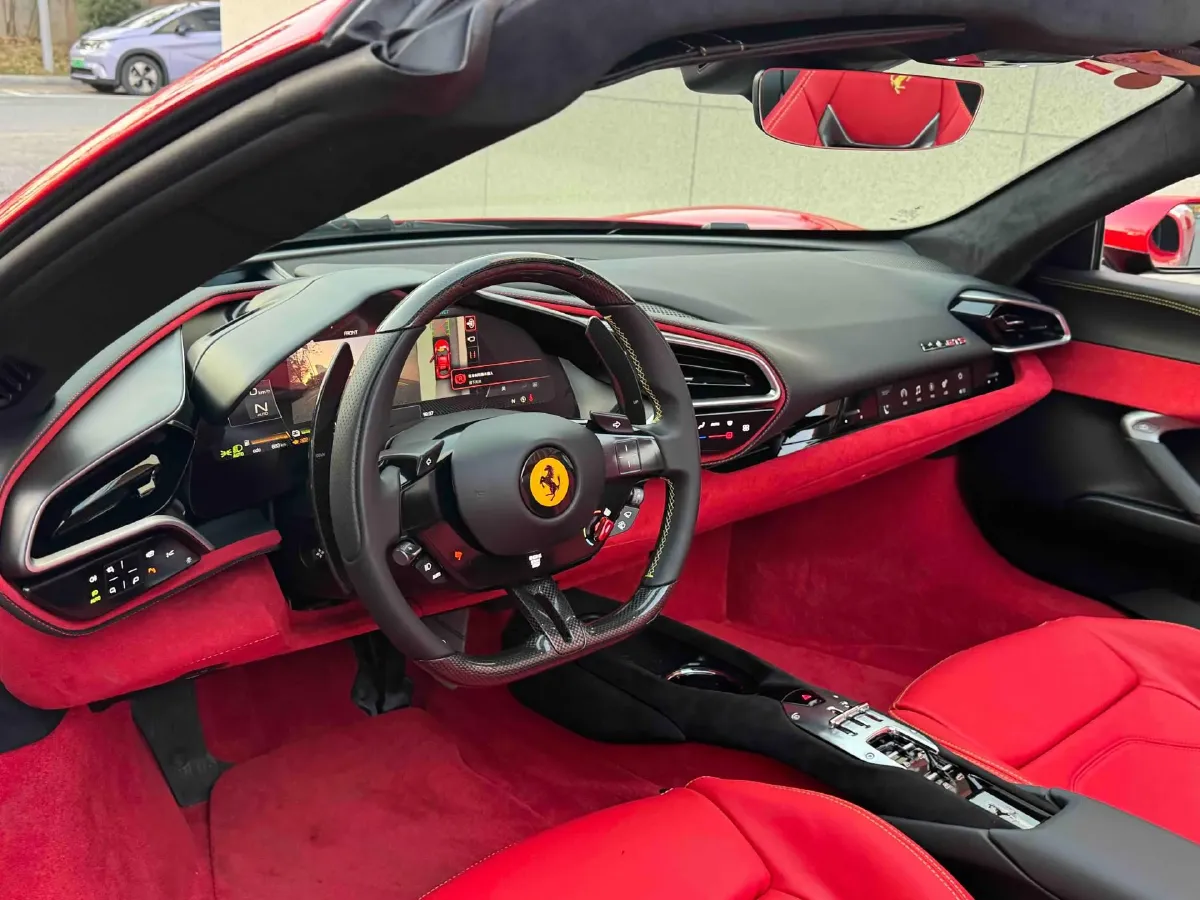 2022 Ferrari 296 3.0T 663HP V6 8DCT PHEV 7.45KWH,autocango,china used car exporter,china ev exporter,chinese used car exporter,chinese used ev exporter