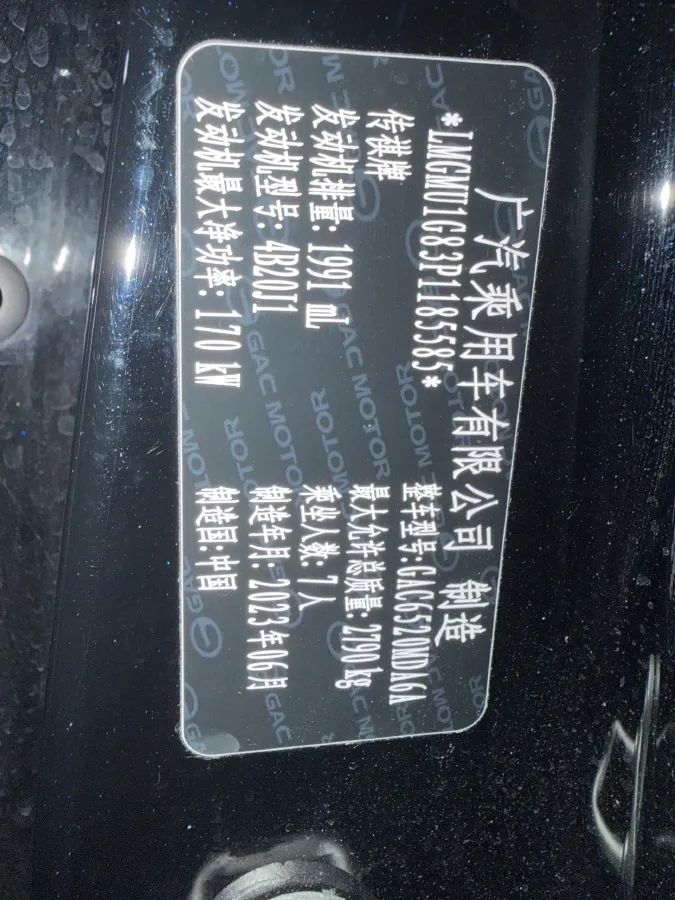 2023 GAC Trumpchi M8 2.0T 252HP L4 8AT,autocango,china used car exporter,china ev exporter,chinese used car exporter,chinese used ev exporter