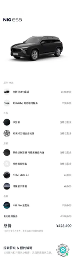 2020 NIO ES8 BEV 84KWH,autocango,china used car exporter,china ev exporter,chinese used car exporter,chinese used ev exporter