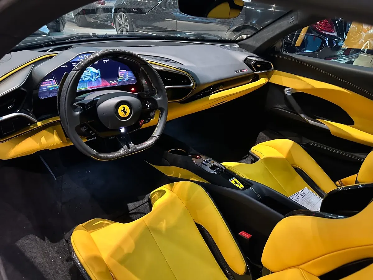 2021 Ferrari 296 3.0T 663HP V6 8DCT PHEV 7.45KWH,autocango,china used car exporter,china ev exporter,chinese used car exporter,chinese used ev exporter