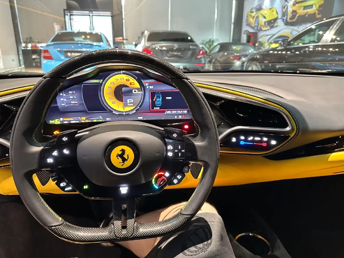 2021 Ferrari 296 3.0T 663HP V6 8DCT PHEV 7.45KWH,autocango,china used car exporter,china ev exporter,chinese used car exporter,chinese used ev exporter