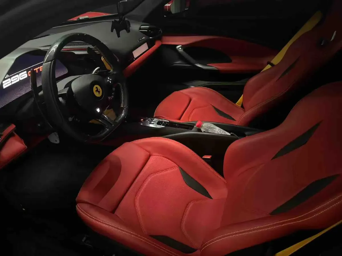 2021 Ferrari 296 3.0T 663HP V6 8DCT PHEV 7.45KWH,autocango,china used car exporter,china ev exporter,chinese used car exporter,chinese used ev exporter