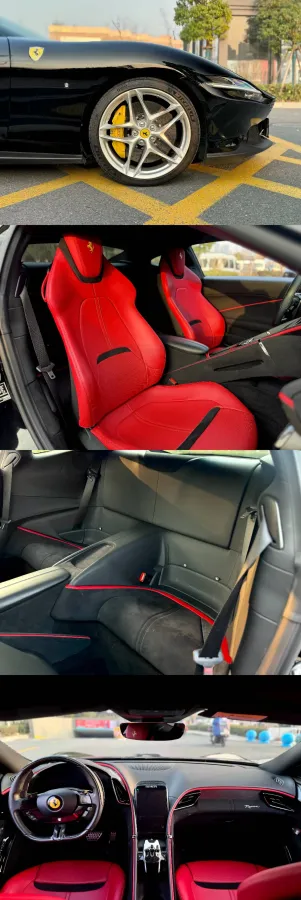 2020 Ferrari Roma 3.9T 620HP V8 8DCT,autocango,china used car exporter,china ev exporter,chinese used car exporter,chinese used ev exporter