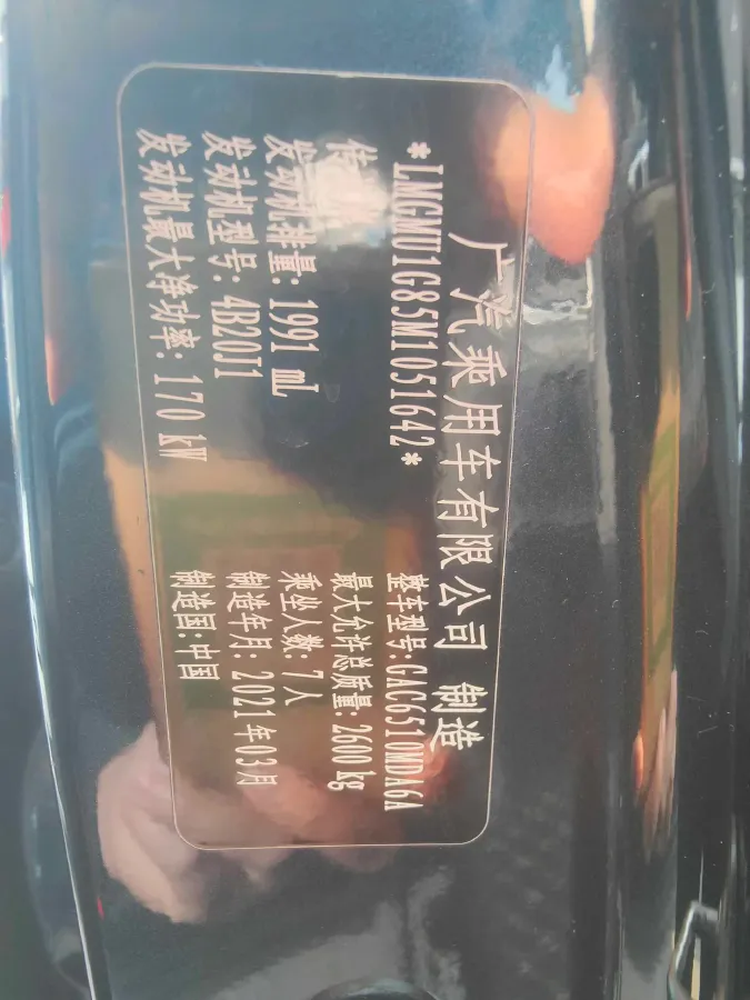 2021 GAC Trumpchi M8 2.0T 252HP L4 8AT,autocango,china used car exporter,china ev exporter,chinese used car exporter,chinese used ev exporter