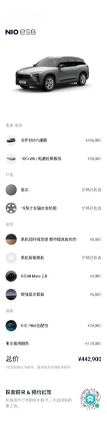 2020 NIO ES8 BEV 100KWH,autocango,china used car exporter,china ev exporter,chinese used car exporter,chinese used ev exporter