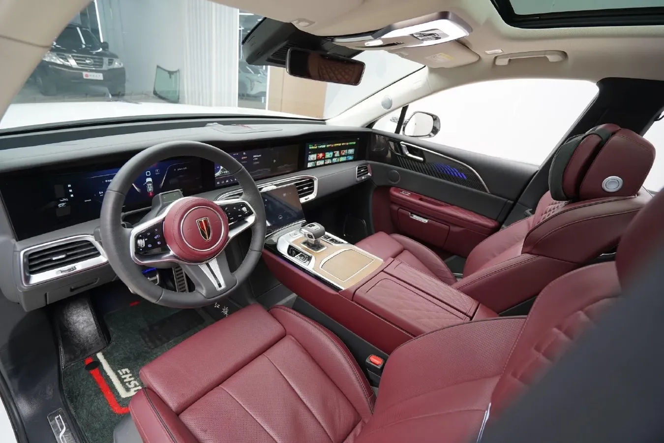 2022 HongQi E-HS9 BEV 120KWH,autocango,china used car exporter,china ev exporter,chinese used car exporter,chinese used ev exporter