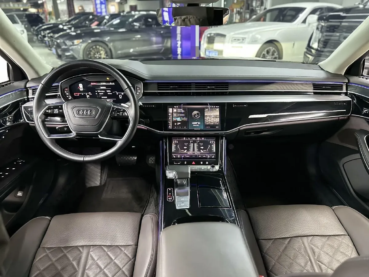 2023 Audi A8 3.0T 286HP V6 8AT,autocango,china used car exporter,china ev exporter,chinese used car exporter,chinese used ev exporter