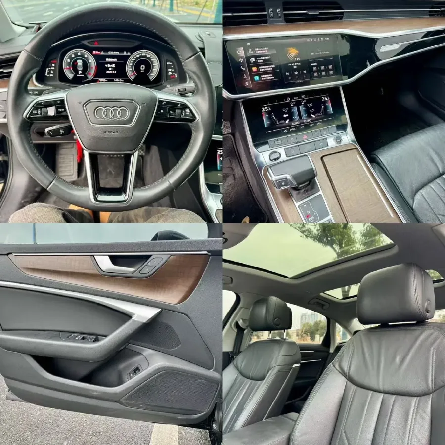 2021 Audi A6L 2.0T 224HP L4 7DCT,autocango,china used car exporter,china ev exporter,chinese used car exporter,chinese used ev exporter