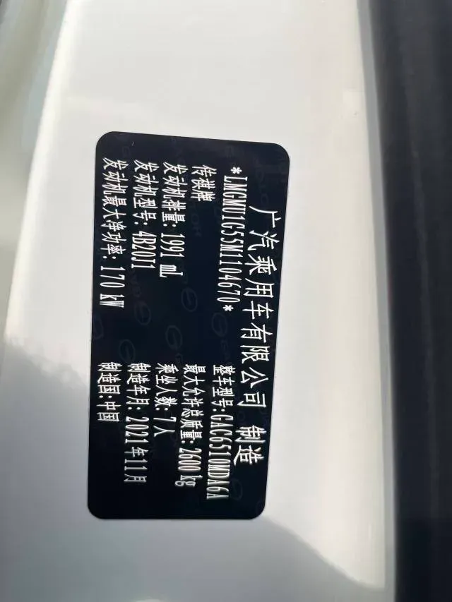 2021 GAC Trumpchi M8 2.0T 252HP L4 8AT,autocango,china used car exporter,china ev exporter,chinese used car exporter,chinese used ev exporter