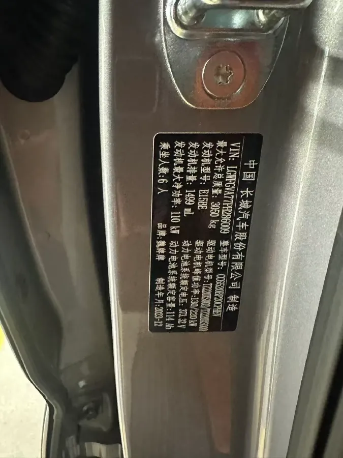 2023 WEY BlueMountain 1.5T 154HP L4 2DHT PHEV 44.5KWH,autocango,china used car exporter,china ev exporter,chinese used car exporter,chinese used ev exporter