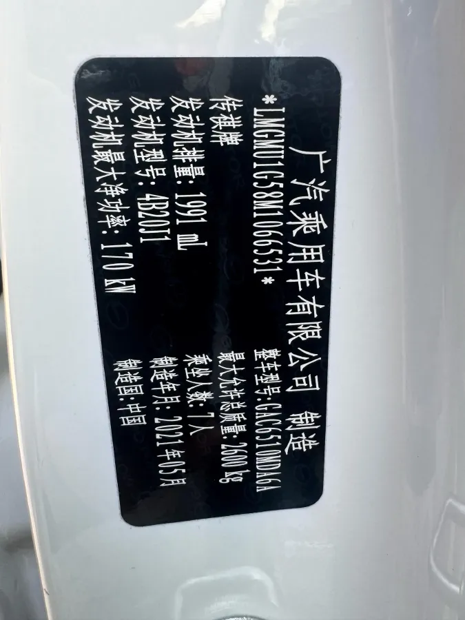 2021 GAC Trumpchi M8 2.0T 252HP L4 8AT,autocango,china used car exporter,china ev exporter,chinese used car exporter,chinese used ev exporter