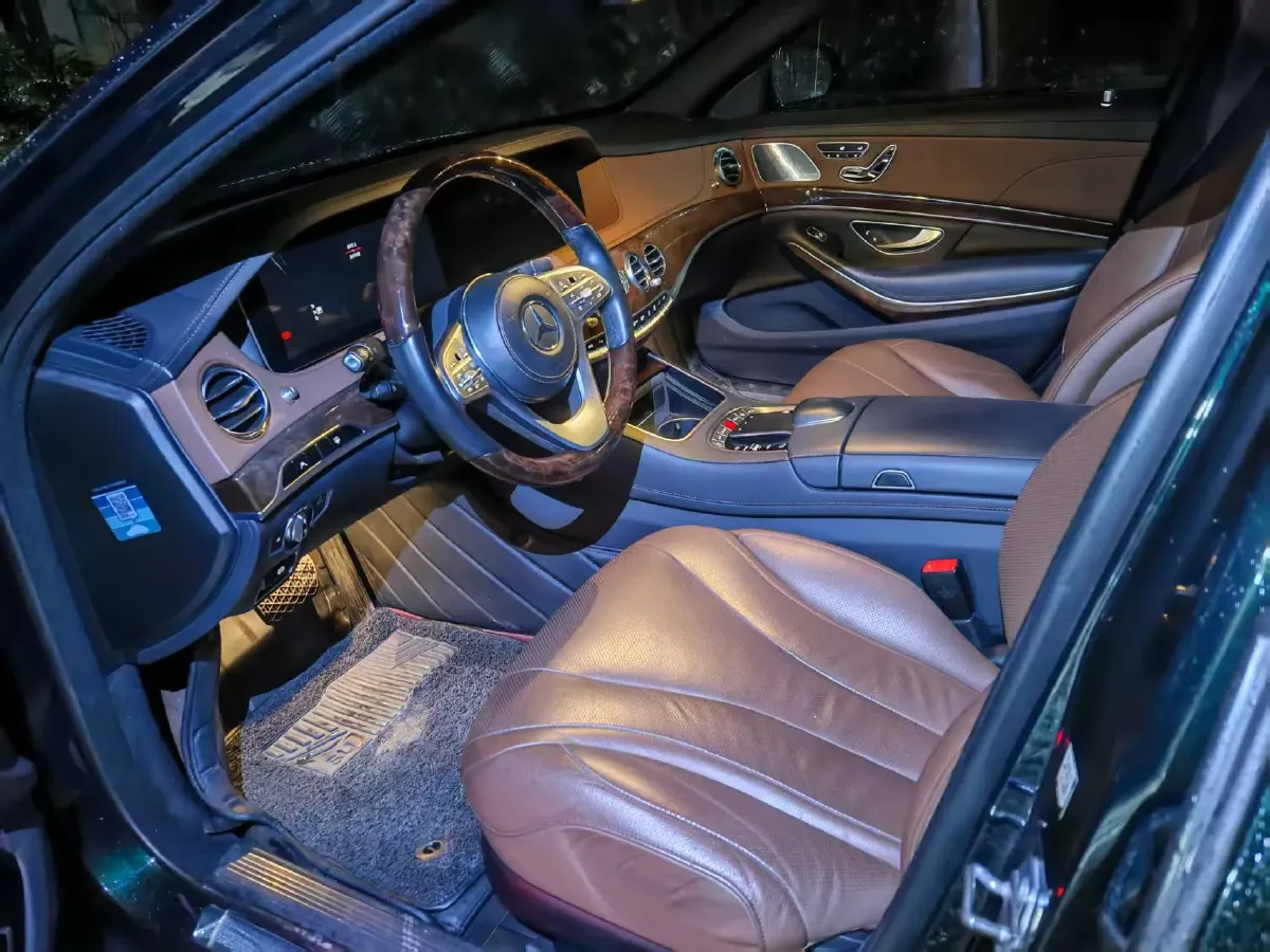 2020 Mercedes-Benz S Class 3.0T 299HP L6 9AT,autocango,china used car exporter,china ev exporter,chinese used car exporter,chinese used ev exporter