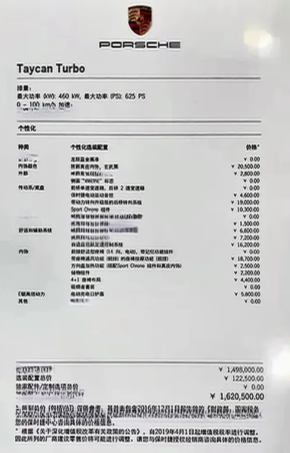 2019 Porsche Taycan 2AT BEV 93.4KWH,autocango,china used car exporter,china ev exporter,chinese used car exporter,chinese used ev exporter