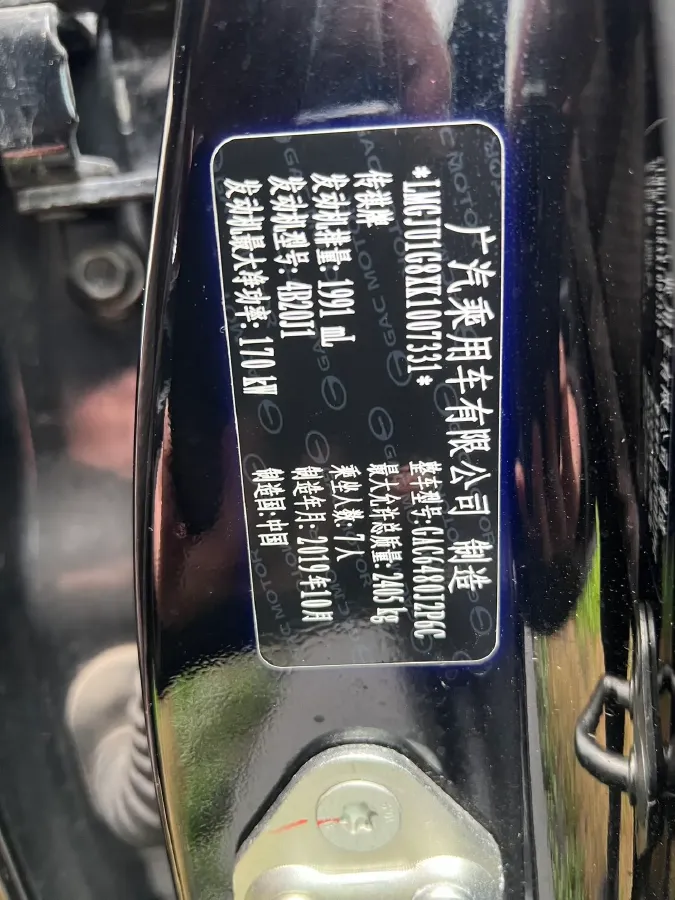 2019 GAC Trumpchi GS8 2.0T 252HP L4 6AT,autocango,china used car exporter,china ev exporter,chinese used car exporter,chinese used ev exporter