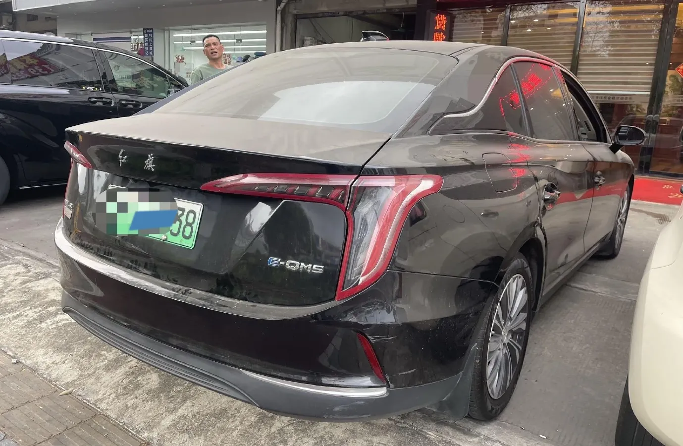 2022 HongQi E-QM5 BEV 54KWH,autocango,china used car exporter,china ev exporter,chinese used car exporter,chinese used ev exporter