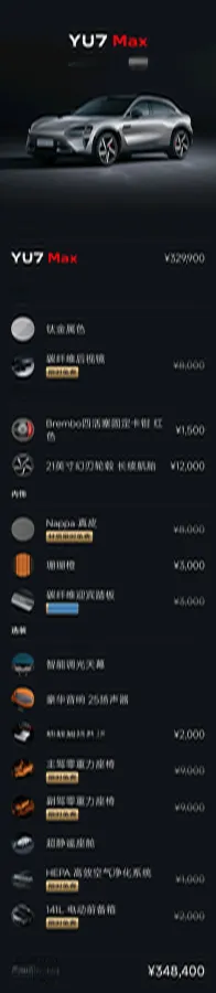 2025 MI YU7 BEV 101.7KWH,autocango,china used car exporter,china ev exporter,chinese used car exporter,chinese used ev exporter