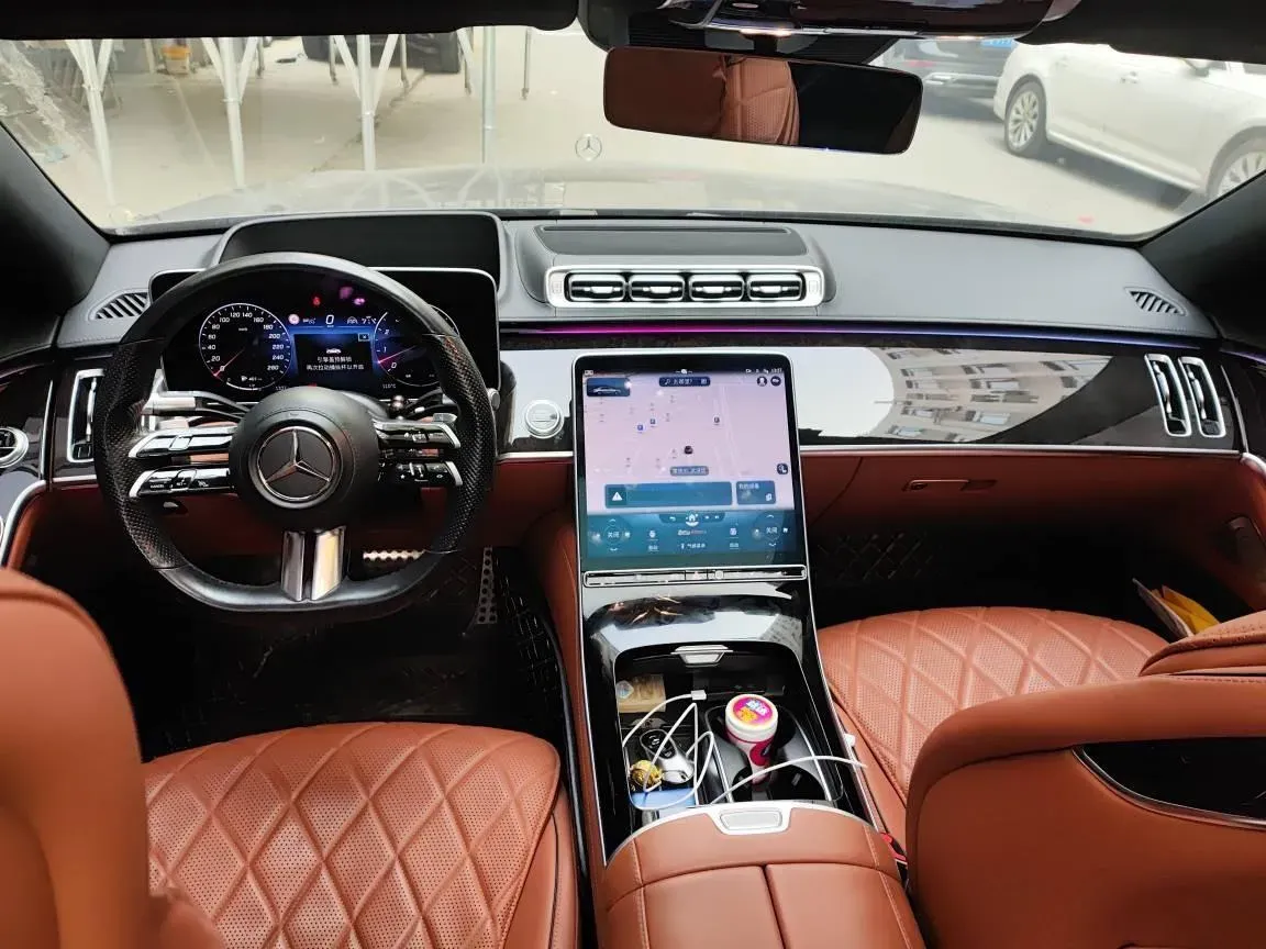 2021 Mercedes-Benz S Class 3.0T 435HP L6 9AT,autocango,china used car exporter,china ev exporter,chinese used car exporter,chinese used ev exporter