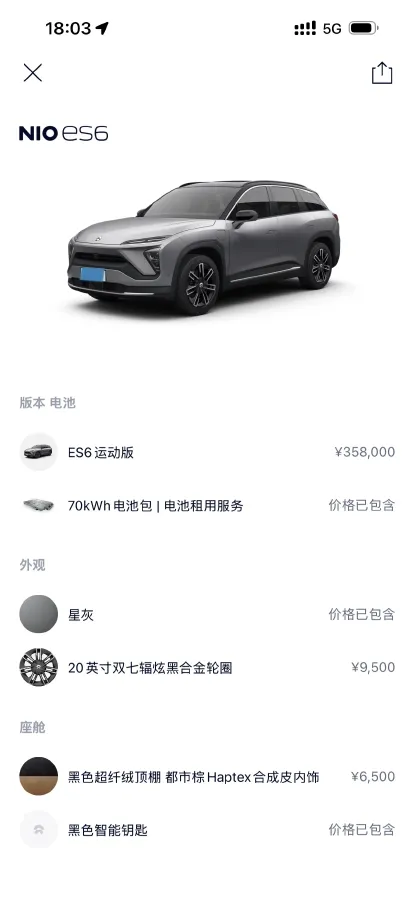 2020 NIO ES6 BEV 70KWH,autocango,china used car exporter,china ev exporter,chinese used car exporter,chinese used ev exporter