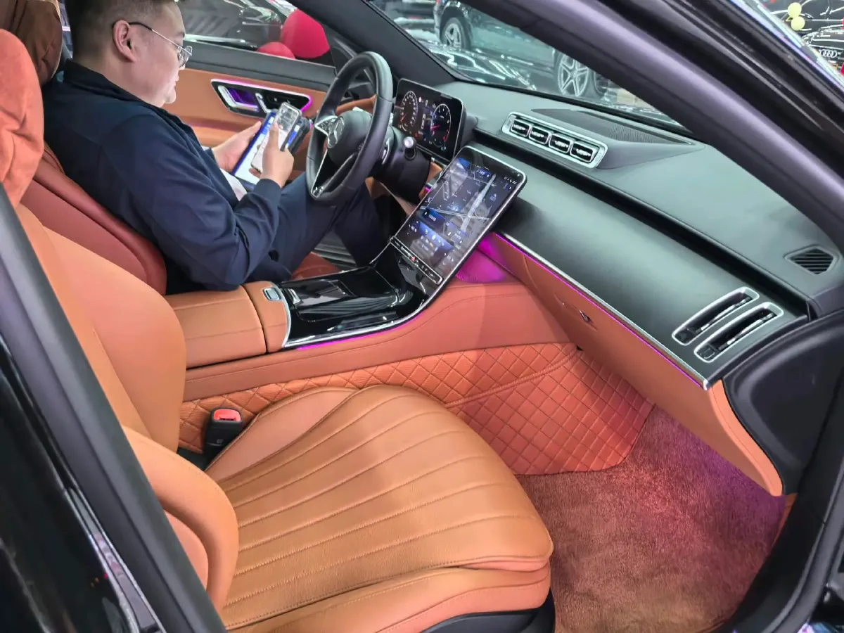 2023 Mercedes-Benz S Class 2.5T 313HP L6 9AT,autocango,china used car exporter,china ev exporter,chinese used car exporter,chinese used ev exporter