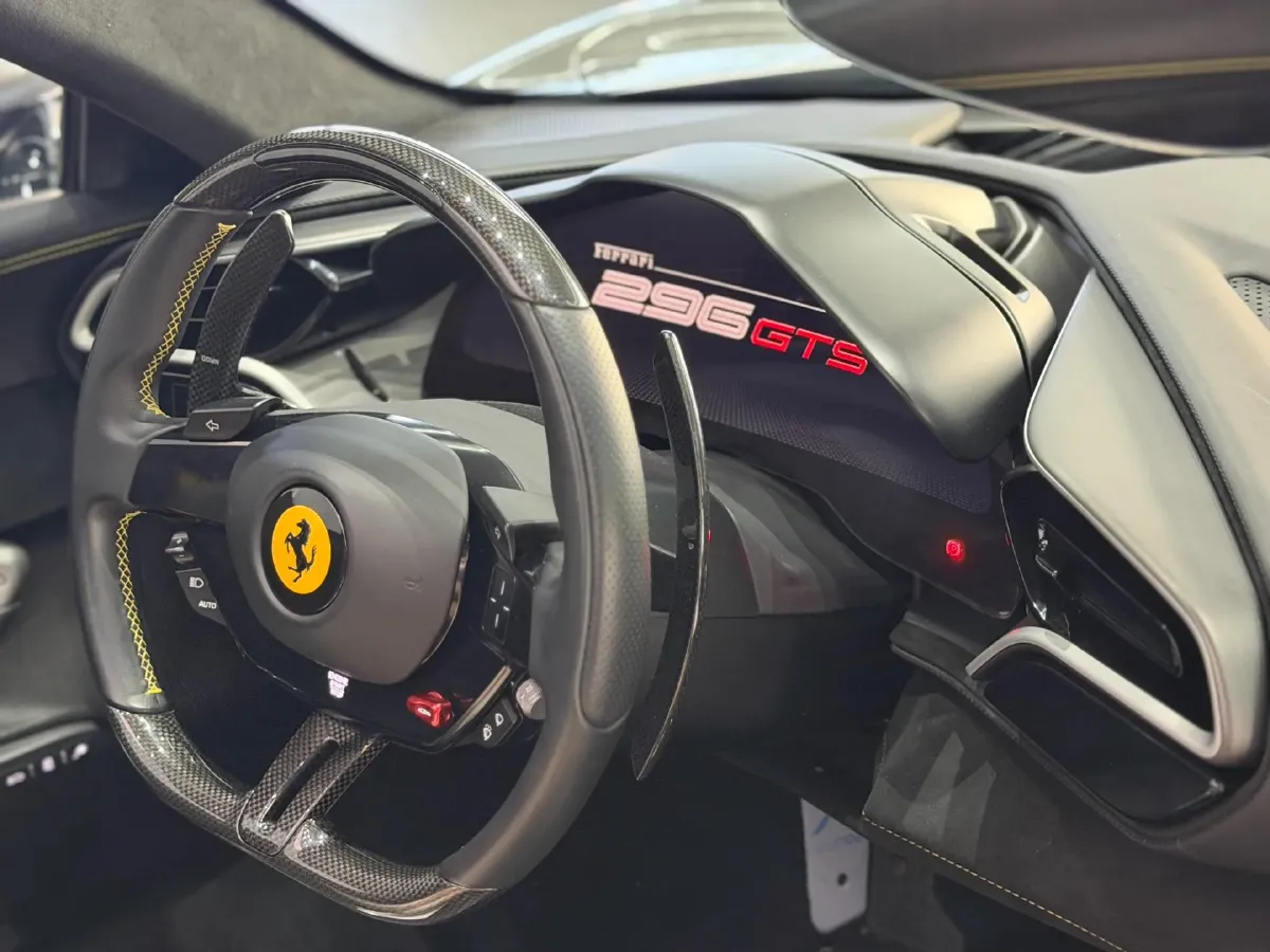 2022 Ferrari 296 3.0T 663HP V6 8DCT PHEV 7.45KWH,autocango,china used car exporter,china ev exporter,chinese used car exporter,chinese used ev exporter