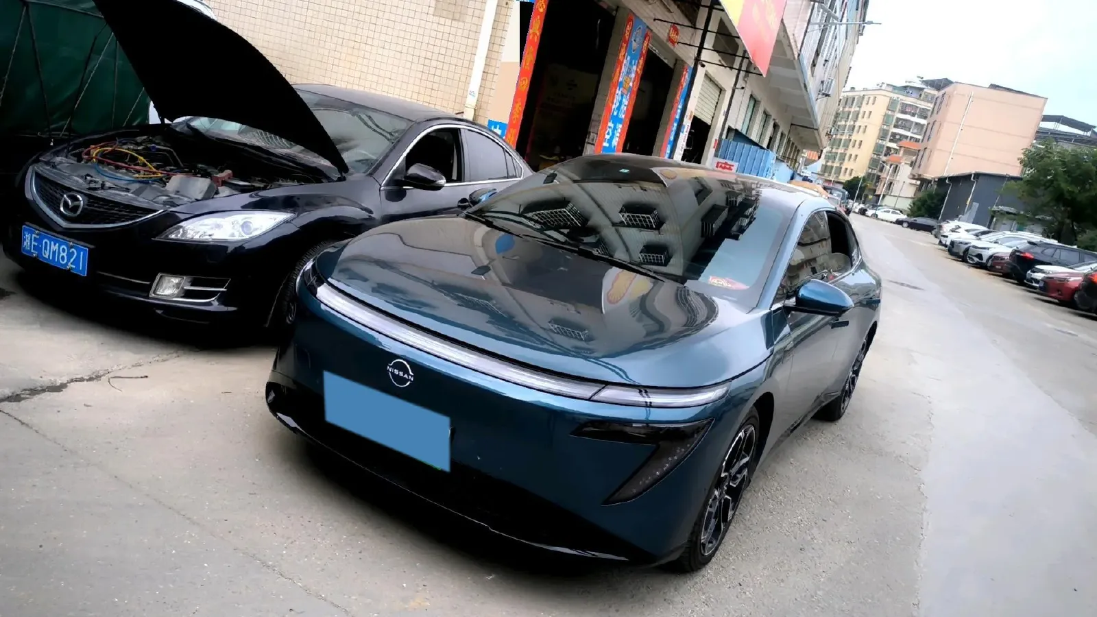 2025 Nissan N7 BEV 58KWH,autocango,china used car exporter,china ev exporter,chinese used car exporter,chinese used ev exporter