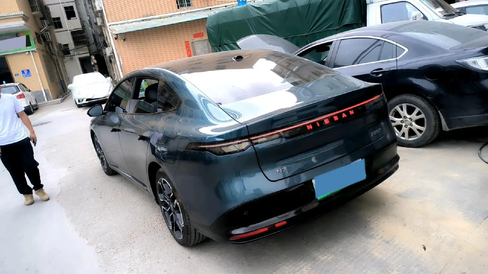 2025 Nissan N7 BEV 58KWH,autocango,china used car exporter,china ev exporter,chinese used car exporter,chinese used ev exporter