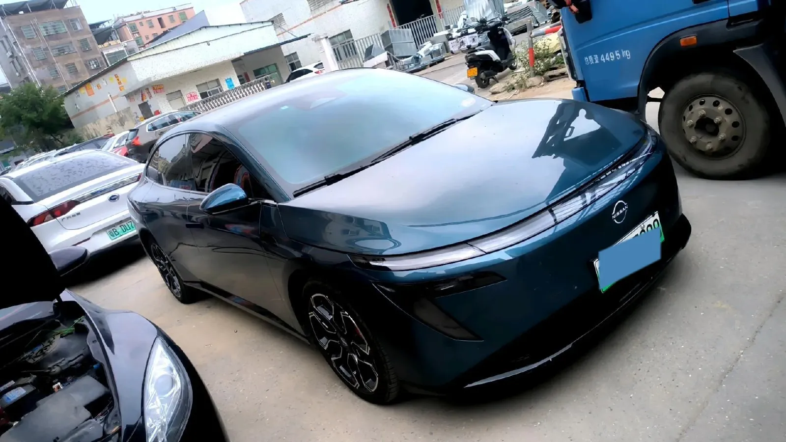 2025 Nissan N7 BEV 58KWH,autocango,china used car exporter,china ev exporter,chinese used car exporter,chinese used ev exporter