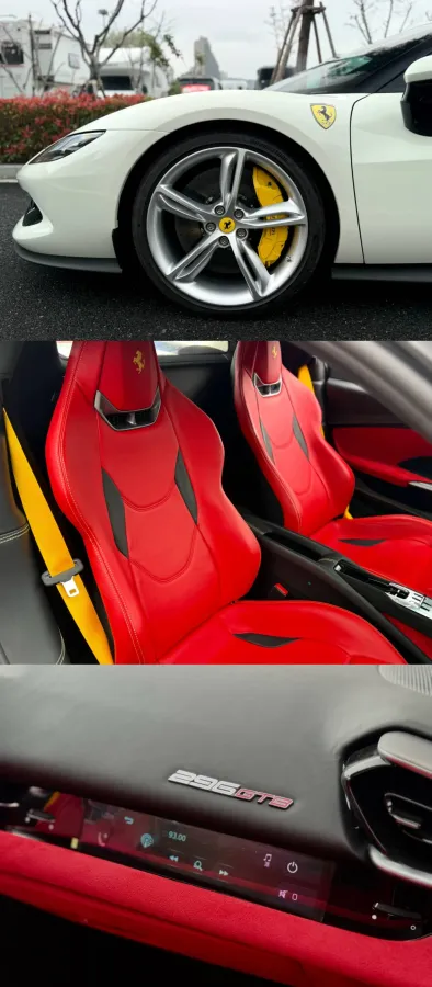 2021 Ferrari 296 3.0T 663HP V6 8DCT PHEV 7.45KWH,autocango,china used car exporter,china ev exporter,chinese used car exporter,chinese used ev exporter