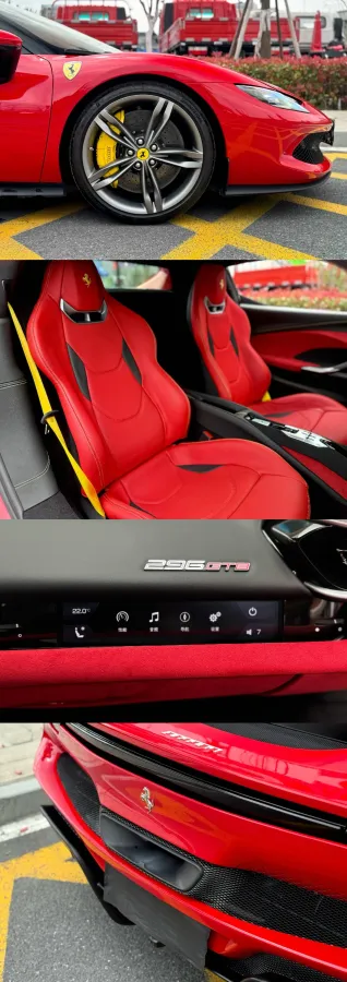 2021 Ferrari 296 3.0T 663HP V6 8DCT PHEV 7.45KWH,autocango,china used car exporter,china ev exporter,chinese used car exporter,chinese used ev exporter