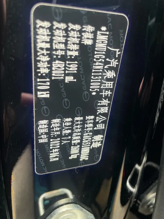 2021 GAC Trumpchi M8 2.0T 252HP L4 8AT,autocango,china used car exporter,china ev exporter,chinese used car exporter,chinese used ev exporter