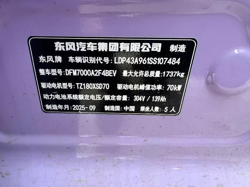 2026 DongFeng eπ 01 BEV,autocango,china used car exporter,china ev exporter,chinese used car exporter,chinese used ev exporter