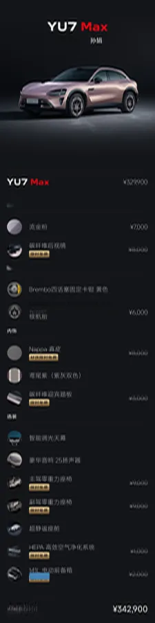 2025 MI YU7 BEV 101.7KWH,autocango,china used car exporter,china ev exporter,chinese used car exporter,chinese used ev exporter