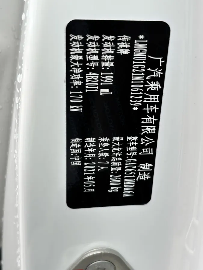 2021 GAC Trumpchi M8 2.0T 252HP L4 8AT,autocango,china used car exporter,china ev exporter,chinese used car exporter,chinese used ev exporter