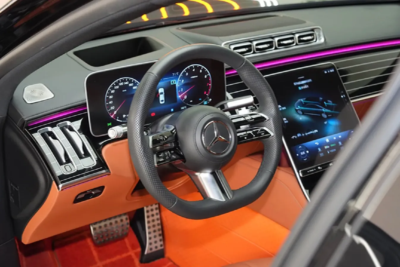 2023 Mercedes-Benz S Class 2.5T 367HP L6 9AT,autocango,china used car exporter,china ev exporter,chinese used car exporter,chinese used ev exporter