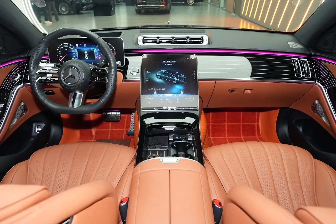 2023 Mercedes-Benz S Class 2.5T 367HP L6 9AT,autocango,china used car exporter,china ev exporter,chinese used car exporter,chinese used ev exporter