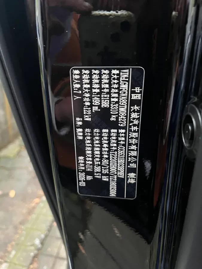 2025 WEY HighMountain 1.5T 170HP L4 4DHT PHEV,autocango,china used car exporter,china ev exporter,chinese used car exporter,chinese used ev exporter