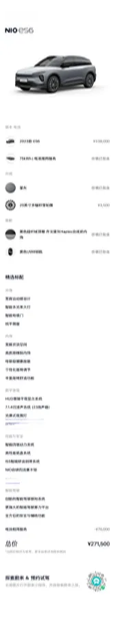 2023 NIO ES6 BEV 75KWH,autocango,china used car exporter,china ev exporter,chinese used car exporter,chinese used ev exporter