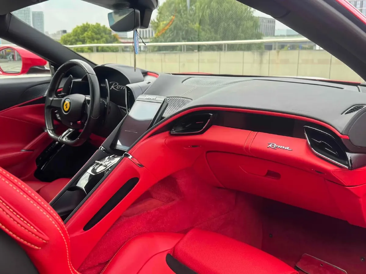 2020 Ferrari Roma 3.9T 620HP V8 8DCT,autocango,china used car exporter,china ev exporter,chinese used car exporter,chinese used ev exporter