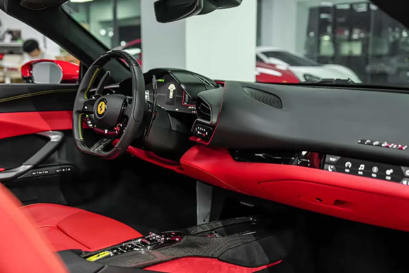 2022 Ferrari 296 3.0T 663HP V6 8DCT PHEV 7.45KWH,autocango,china used car exporter,china ev exporter,chinese used car exporter,chinese used ev exporter