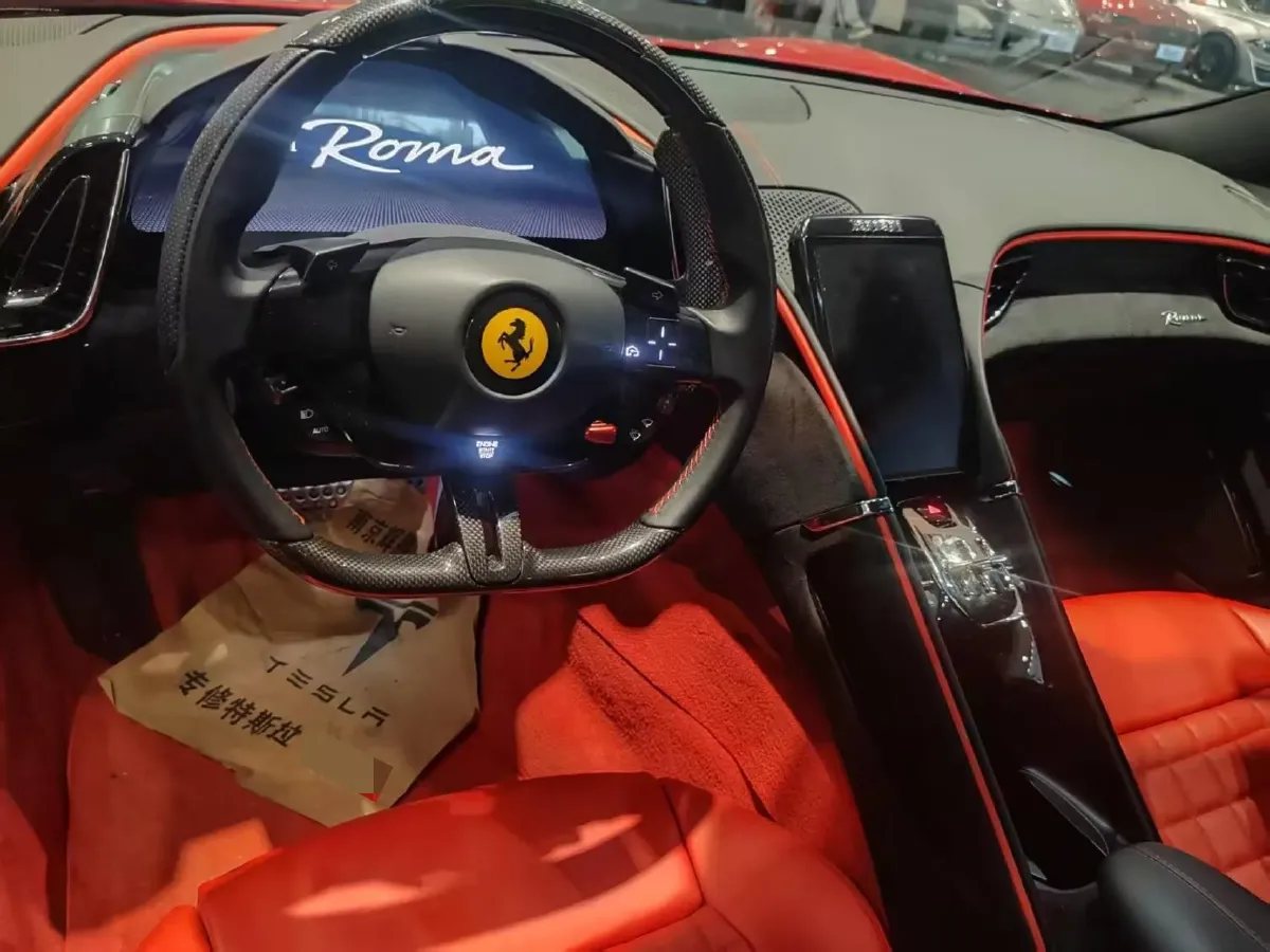 2020 Ferrari Roma 3.9T 620HP V8 8DCT,autocango,china used car exporter,china ev exporter,chinese used car exporter,chinese used ev exporter