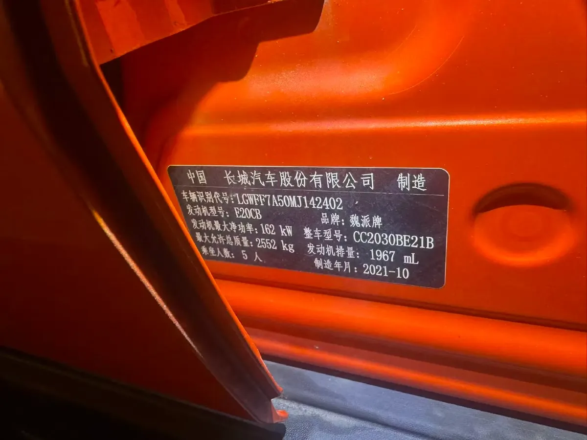 2021 Tank 300 2.0T 227HP L4 8AT,autocango,china used car exporter,china ev exporter,chinese used car exporter,chinese used ev exporter