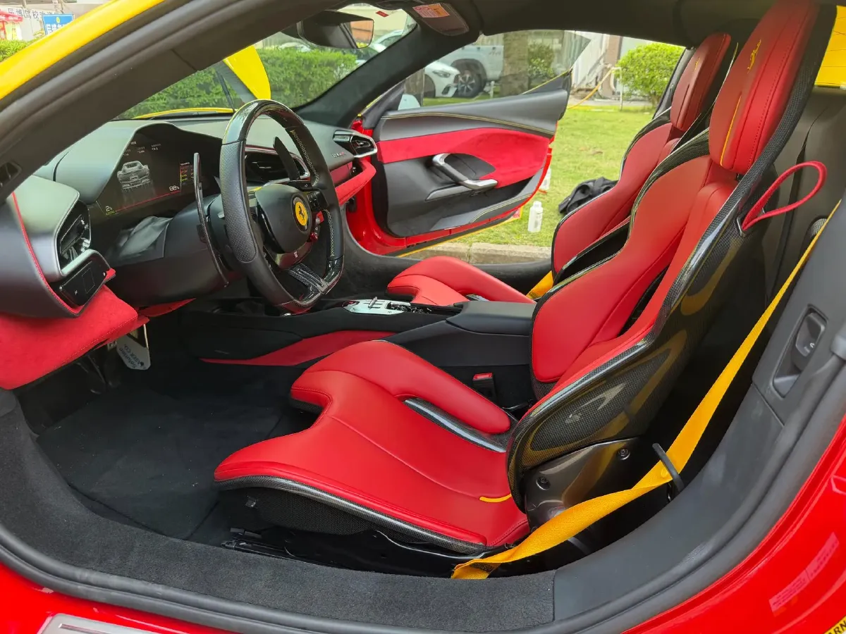 2022 Ferrari 296 3.0T 663HP V6 8DCT PHEV 7.45KWH,autocango,china used car exporter,china ev exporter,chinese used car exporter,chinese used ev exporter