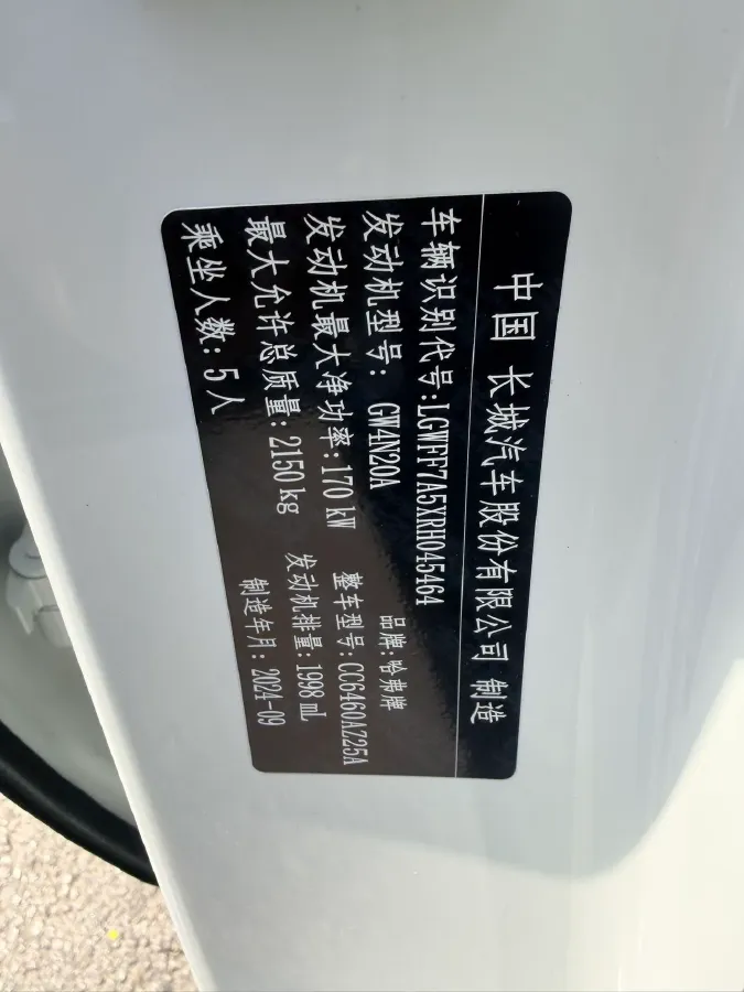 2024 Haval Dargo 2.0T 238HP L4 9DCT,autocango,china used car exporter,china ev exporter,chinese used car exporter,chinese used ev exporter
