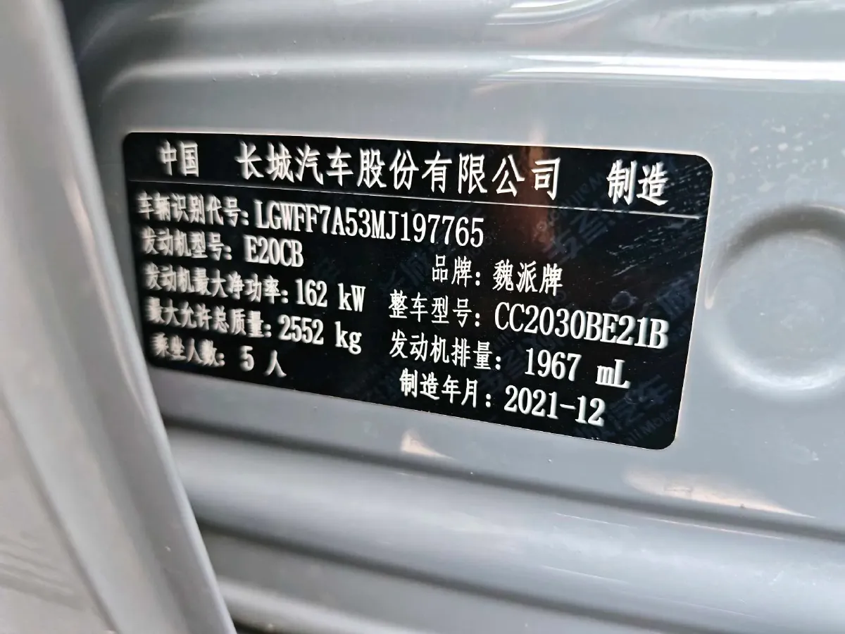 2021 Tank 300 2.0T 227HP L4 8AT,autocango,china used car exporter,china ev exporter,chinese used car exporter,chinese used ev exporter