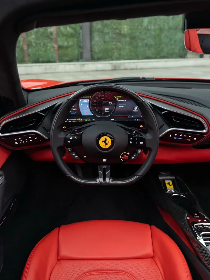 2022 Ferrari 296 3.0T 663HP V6 8DCT PHEV 7.45KWH,autocango,china used car exporter,china ev exporter,chinese used car exporter,chinese used ev exporter
