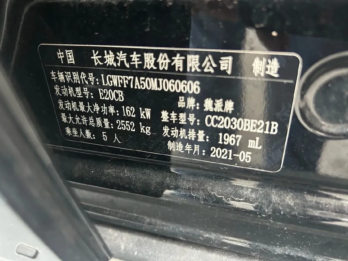 2021 Tank 300 2.0T 227HP L4 8AT,autocango,china used car exporter,china ev exporter,chinese used car exporter,chinese used ev exporter